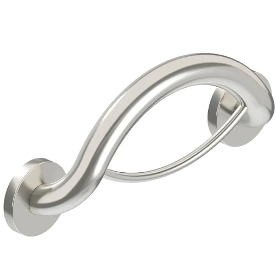 Bathroom safety grab bar for seniors, brushed stainless steel, 14-inch wall-mounted 2-in-1 towel ring grab bar, ADA compliant,
Bathroom safety grab bar for seniors, brushed stainless steel, 14-inch wall-mounted 2-in-1 towel ring grab bar, ADA compliant,