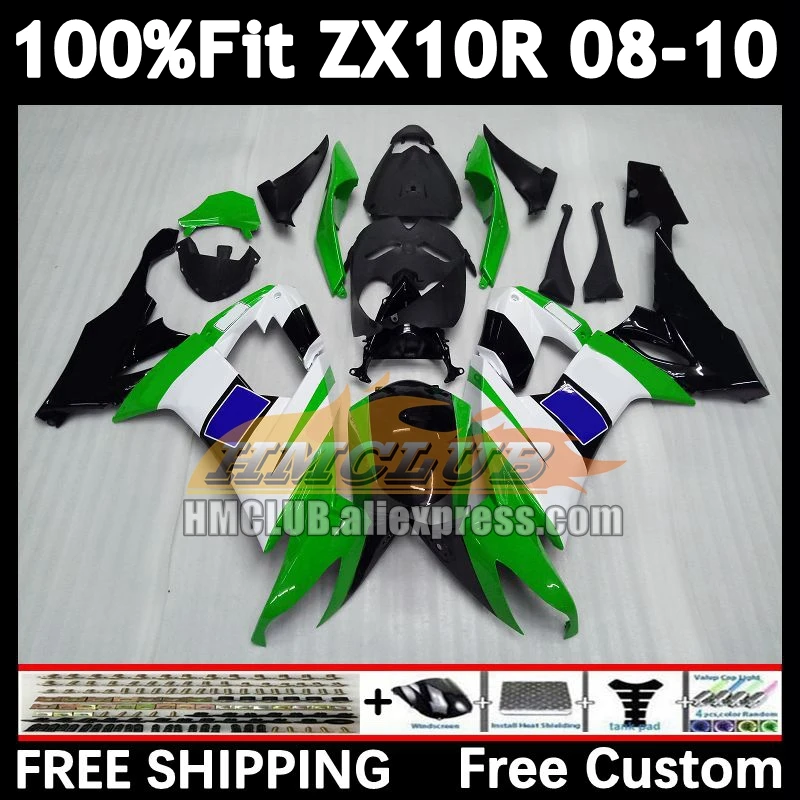 Injection Kit For KAWASAKI NINJA green black ZX-10R ZX 10R 1000CC 2008 2009 2010 169No.83 ZX1000 ZX 10 R ZX10R 08 09 10 Fairing
Injection Kit For KAWASAKI NINJA green black ZX-10R ZX 10R 1000CC 2008 2009 2010 169No.83 ZX1000 ZX 10 R ZX10R 08 09 10 Fairing