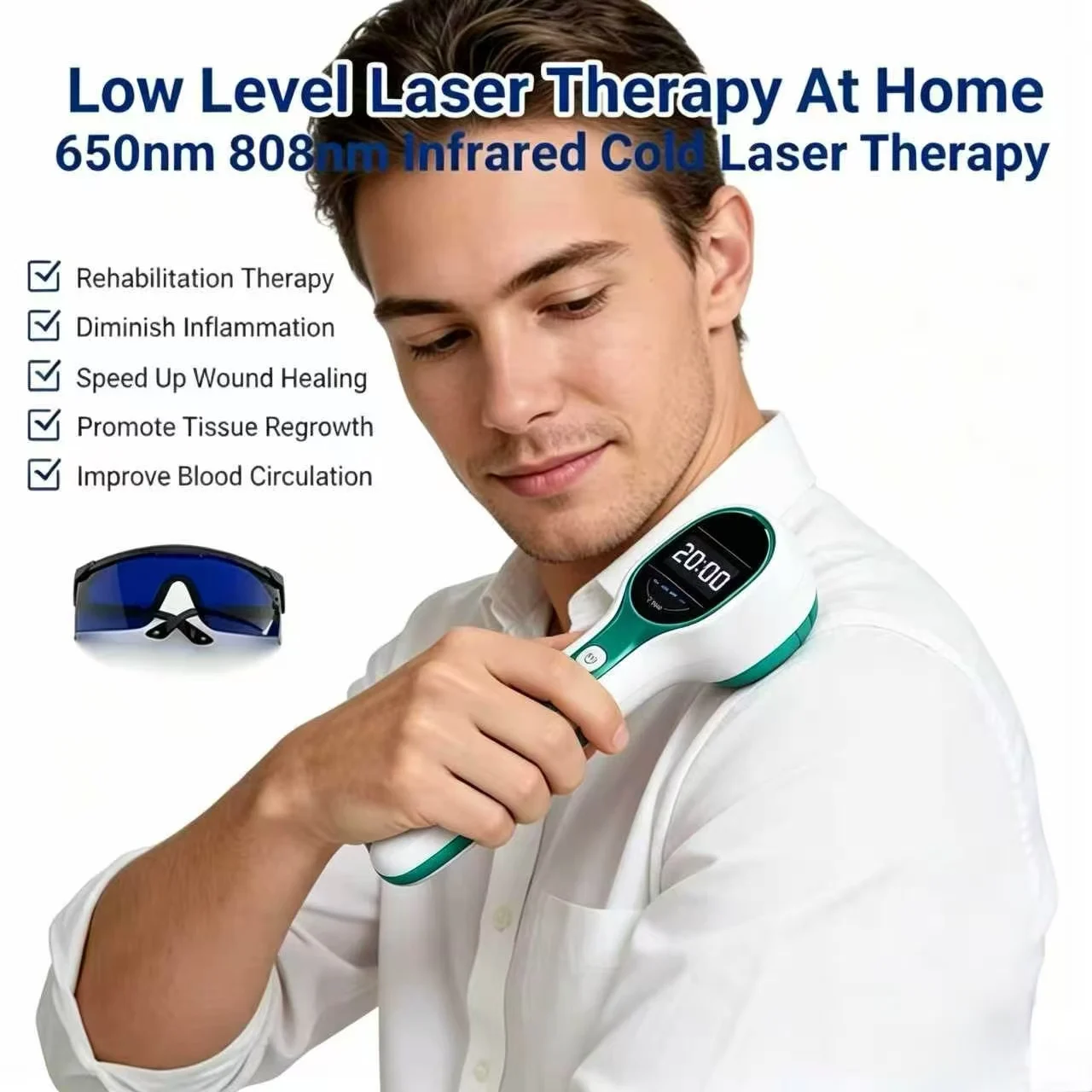 Medical Grade Professional 650nm+808nm Laser Therapy Device for Pain Relief & Wound Healing Medical Grade
Medical Grade Professional 650nm+808nm Laser Therapy Device for Pain Relief & Wound Healing Medical Grade