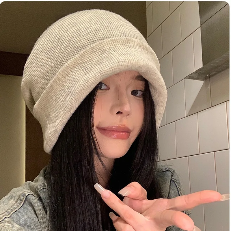 Lazy Style Pure Color Wool Knitted Beanie for Women Oversized Slouchy Winter Hat Warm Ear Protection Kawaii Japanese Fashion
Lazy Style Pure Color Wool Knitted Beanie for Women Oversized Slouchy Winter Hat Warm Ear Protection Kawaii Japanese Fashion