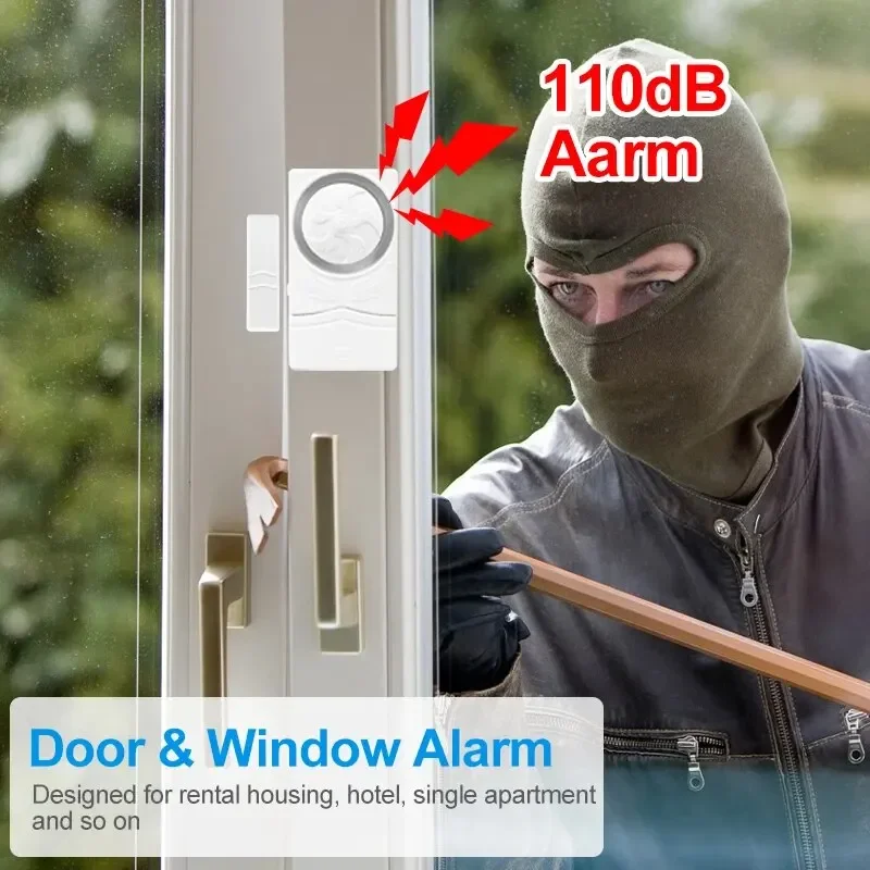 110dB Window Door Alarm Wireless Anti-Theft Remote Control Door and Window Open Closed Security Alarms Sensor Burglar
110dB Window Door Alarm Wireless Anti-Theft Remote Control Door and Window Open Closed Security Alarms Sensor Burglar