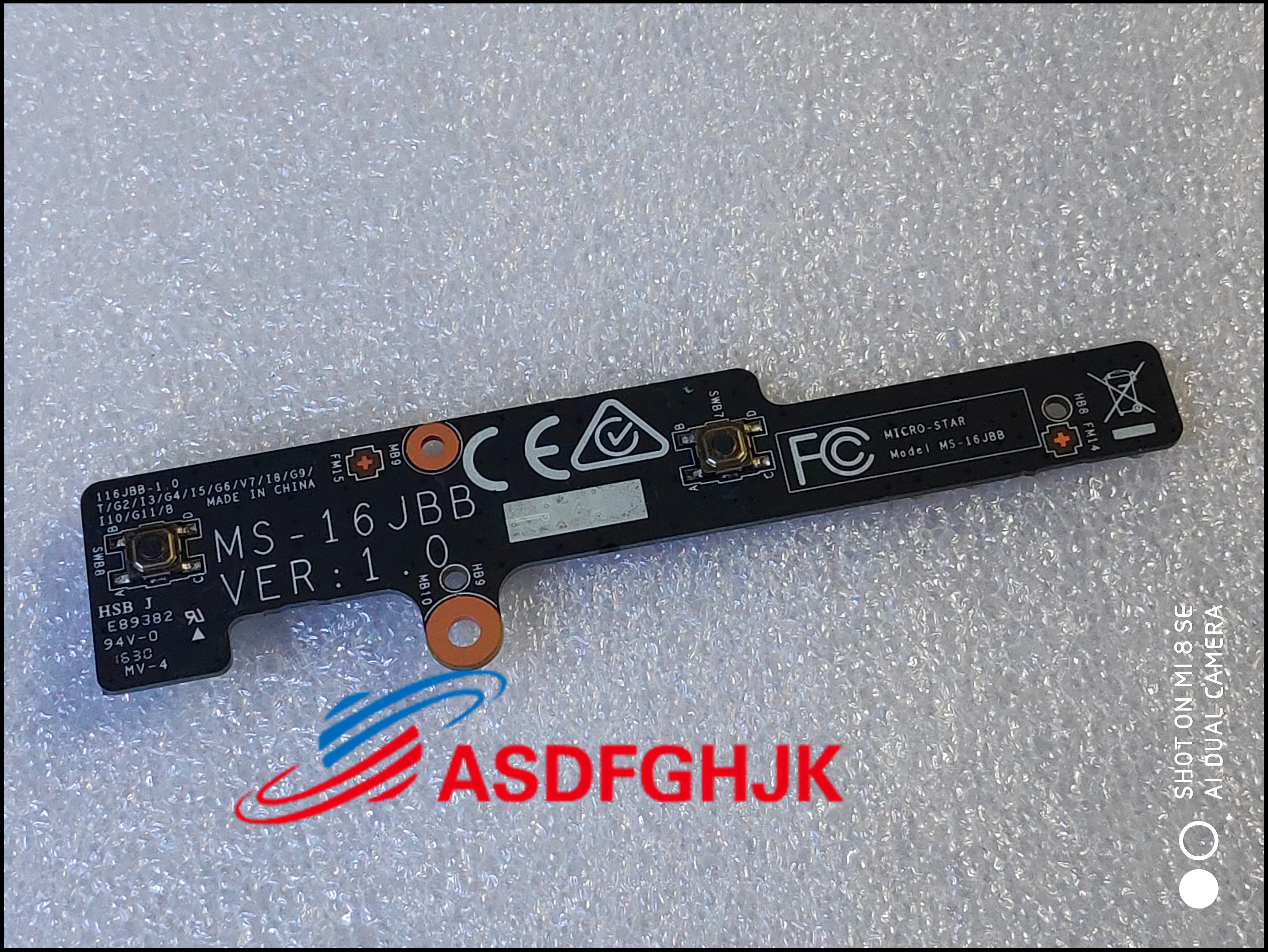 Плата кнопок сенсорной панели для MSI GE72VR Apache Ms-16jBb MS-179B MS-1792 MS-1793 MS-1794 MS-1795
Плата кнопок сенсорной панели для MSI GE72VR Apache Ms-16jBb MS-179B MS-1792 MS-1793 MS-1794 MS-1795