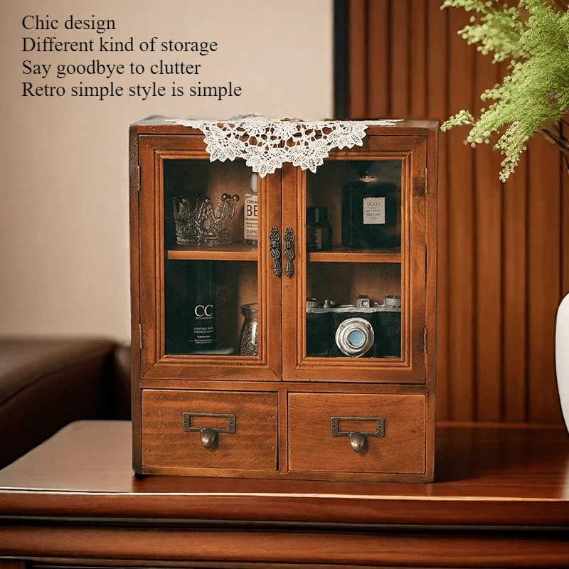Blind box cabinet Wooden cup desktop storage box Cosmetics desk storage shelf Retro drawer organizer box
Blind box cabinet Wooden cup desktop storage box Cosmetics desk storage shelf Retro drawer organizer box