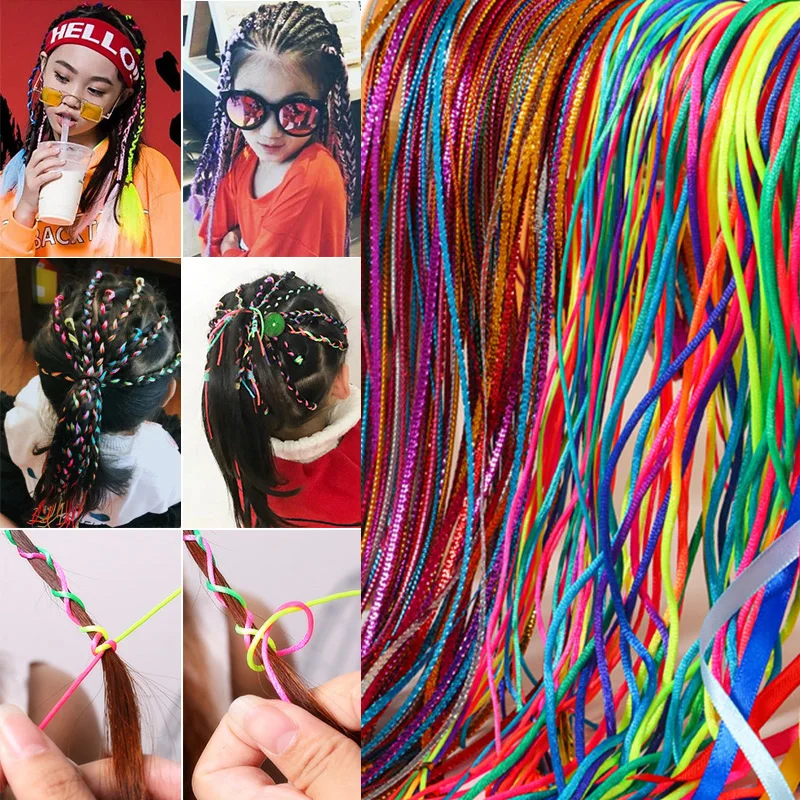 Colorful Hair Braids Rope Strands for Hair Braiding Girls DIY Ponytail Braids Women Styling Hair Accessories Hair Ornaments
Colorful Hair Braids Rope Strands for Hair Braiding Girls DIY Ponytail Braids Women Styling Hair Accessories Hair Ornaments