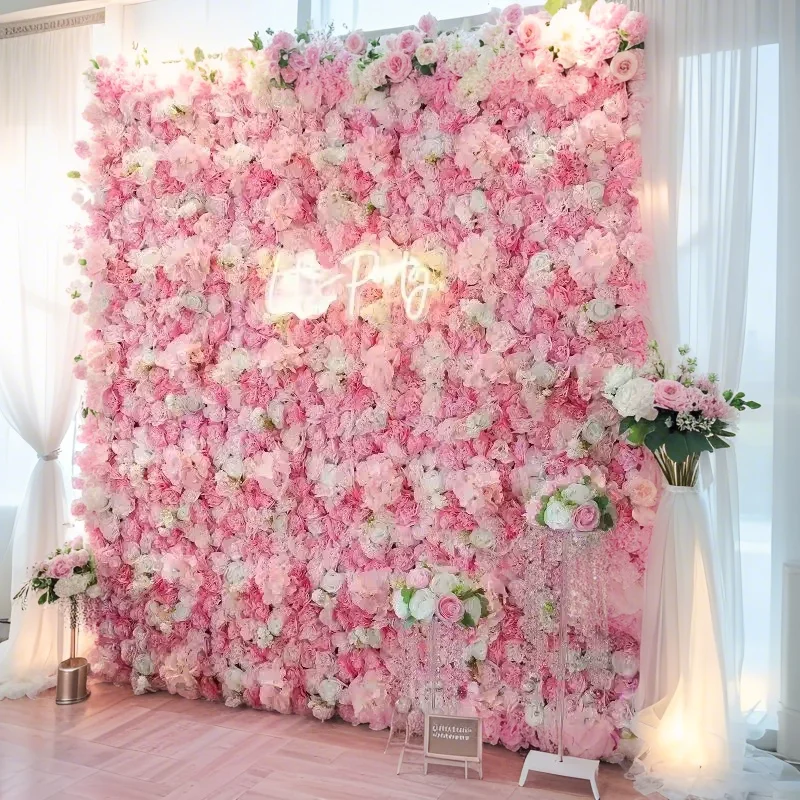 Artificial Silk Roses Wall Pink Background Panel Wedding Festival Baby Shower Birthday Family Party Decoration Room Decoration
Artificial Silk Roses Wall Pink Background Panel Wedding Festival Baby Shower Birthday Family Party Decoration Room Decoration