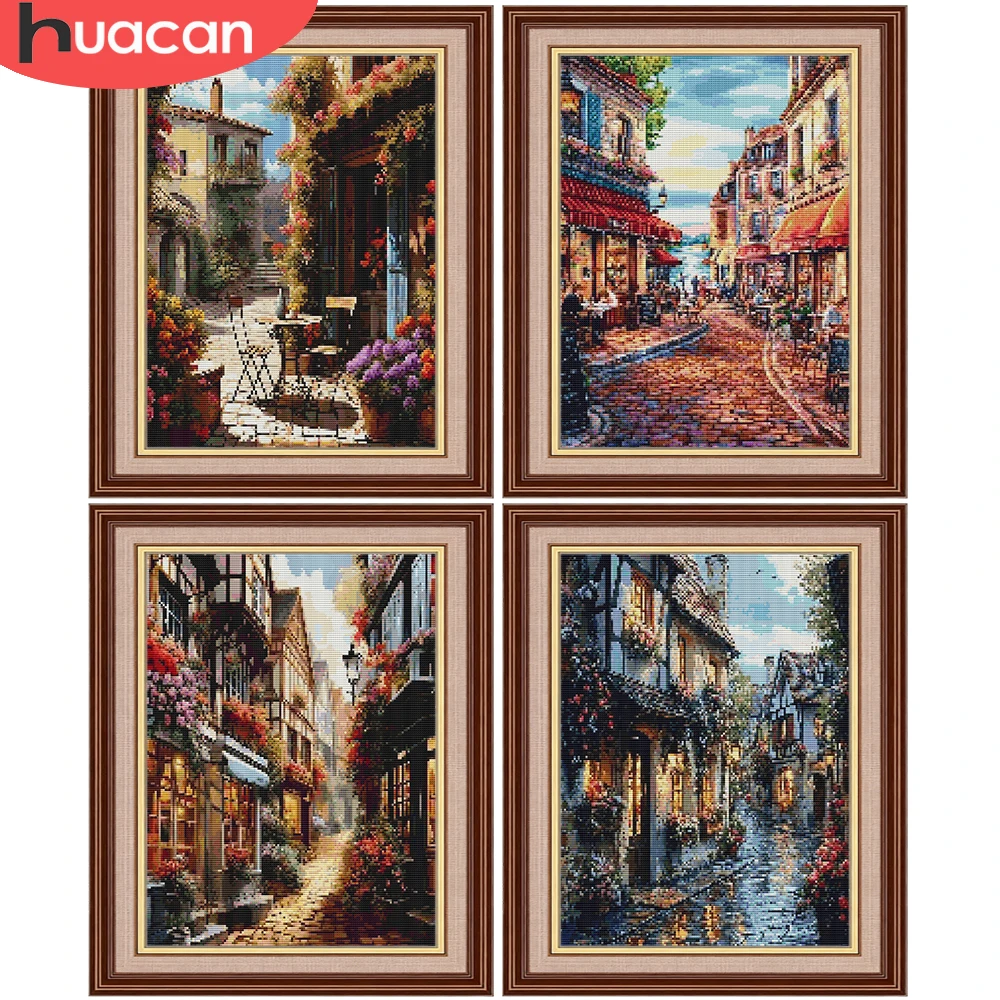 Наборы для вышивания HUACAN 11Ct: Картина «Городской пейзаж» на холсте, наборы для вышивки крестом, нитки DMC, декор для дома
Наборы для вышивания HUACAN 11Ct: Картина «Городской пейзаж» на холсте, наборы для вышивки крестом, нитки DMC, декор для дома