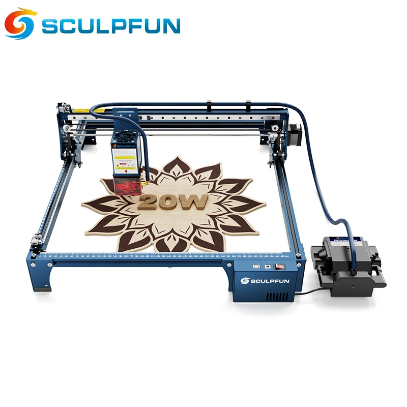 SCULPFUN S30 Pro Max Automatic Air-assist Laser Engraving Machine 20W Fast Engraving Speed Multi Material Cutting Machine
SCULPFUN S30 Pro Max Automatic Air-assist Laser Engraving Machine 20W Fast Engraving Speed Multi Material Cutting Machine