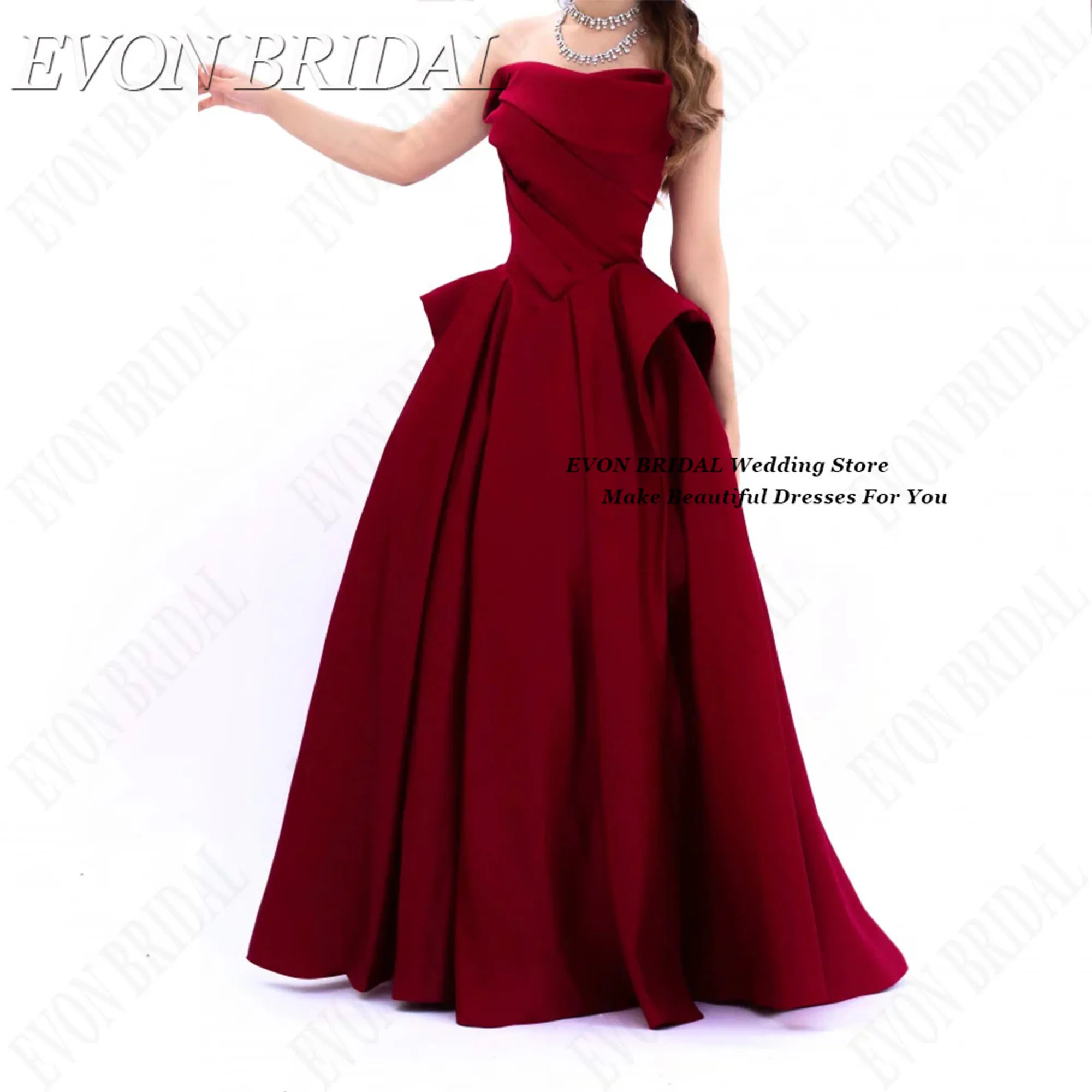 Burgundy Party Dresses 2025 Elegent A Line Dresses For Special Occasions Fashion Red Carpet فساتين سهرة EVON BRIDAL Customized
Burgundy Party Dresses 2025 Elegent A Line Dresses For Special Occasions Fashion Red Carpet فساتين سهرة EVON BRIDAL Customized