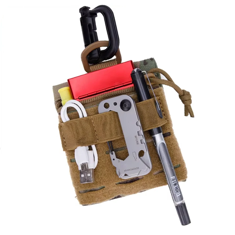 Tactical Micro Molle Pouch with Hook and Loop D Buckle Portable Storage Bag Wallet EDC Tools Hunting Vest Bag Accessory Pouch
Tactical Micro Molle Pouch with Hook and Loop D Buckle Portable Storage Bag Wallet EDC Tools Hunting Vest Bag Accessory Pouch