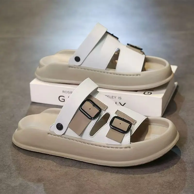 Men Leather One Word Casual Sports Sandals Slippers Summer New Thick Sole Non Slip Lightweight Outdoor Dual Purpose Beach Sandal
Men Leather One Word Casual Sports Sandals Slippers Summer New Thick Sole Non Slip Lightweight Outdoor Dual Purpose Beach Sandal