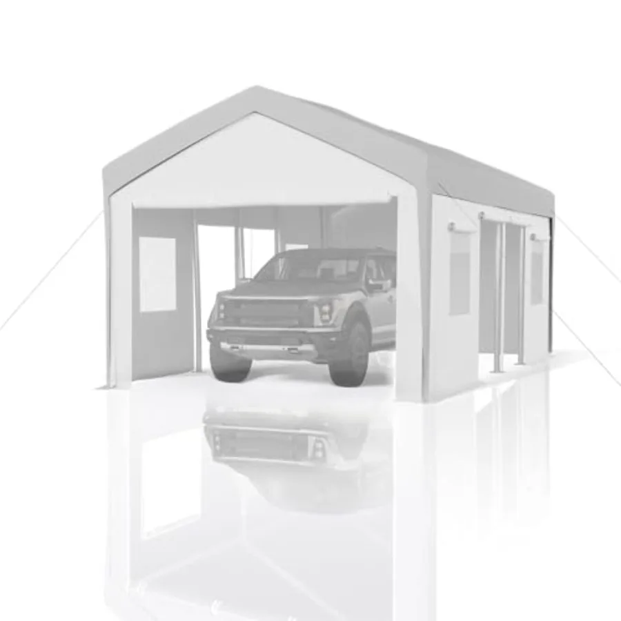 Outdoor carport canopy cover for cars/trucks/boats 13x20 ft heavy duty waterproof PE material gray UV-resistant wind-resistant
Outdoor carport canopy cover for cars/trucks/boats 13x20 ft heavy duty waterproof PE material gray UV-resistant wind-resistant