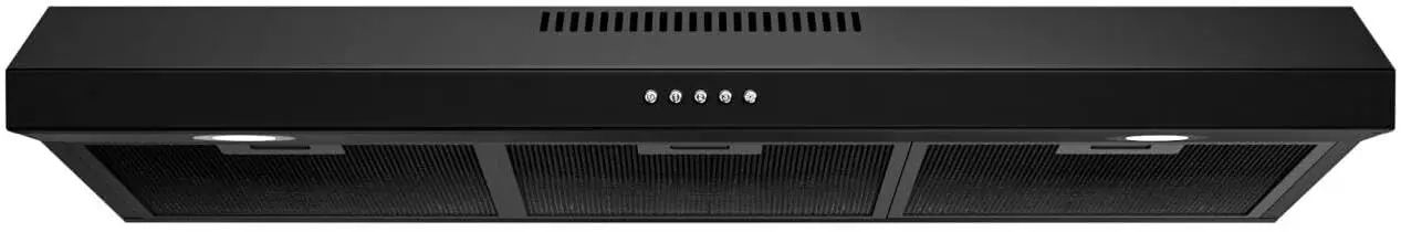 Black Under Cabinet Range Hood 36 Inch, Ducted/Ductless Convertible Kitchen Hood with 3 Speed Exhaust Fan, 300 CFM, LED
Black Under Cabinet Range Hood 36 Inch, Ducted/Ductless Convertible Kitchen Hood with 3 Speed Exhaust Fan, 300 CFM, LED