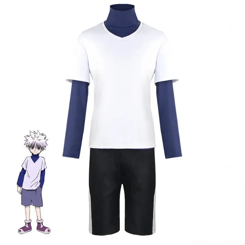 Anime Hunter X Hunter Killua Zoldyck Cosplay Costumes Tops Outfits Halloween Costume for Women Men T-shirt Shorts Clothing Wig
Anime Hunter X Hunter Killua Zoldyck Cosplay Costumes Tops Outfits Halloween Costume for Women Men T-shirt Shorts Clothing Wig