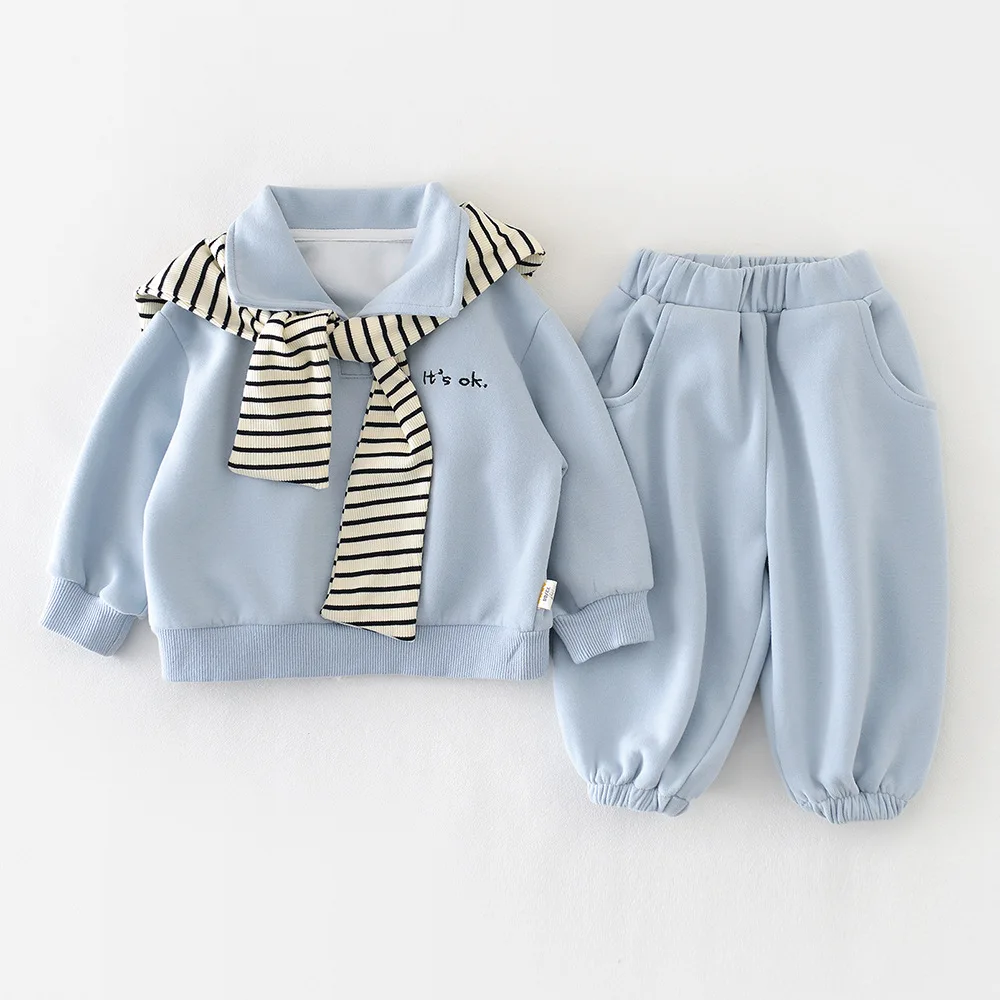 2026 Весенний новый комплект одежды с длинными рукавами для малышей, свитшот с лацканами и буквами для мальчиков и девочек + штаны, костюм из 2 предметов, повседневная хлопковая одежда для малышей
2026 Весенний новый комплект одежды с длинными рукавами для малышей, свитшот с лацканами и буквами для мальчиков и девочек + штаны, костюм из 2 предметов, повседневная хлопковая одежда для малышей