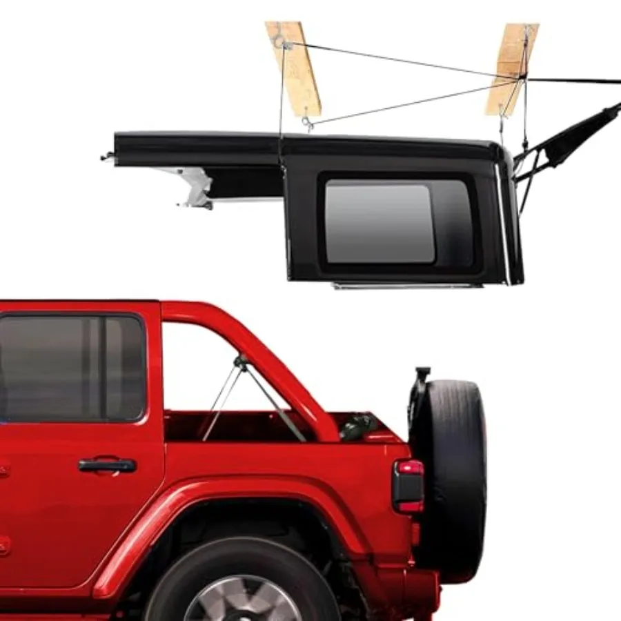 Hard Top Removal for Jeep Wrangler JK JL Models: Steel Construction, Black, Easy One-Person Operation with Anti-Drop System, Su
Hard Top Removal for Jeep Wrangler JK JL Models: Steel Construction, Black, Easy One-Person Operation with Anti-Drop System, Su