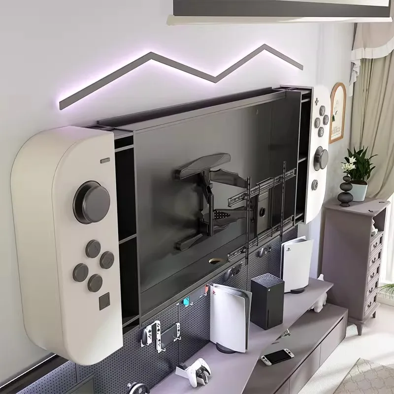 E-sports room hotel study bedroom creative game console TV cabinet hanging cabinet
E-sports room hotel study bedroom creative game console TV cabinet hanging cabinet