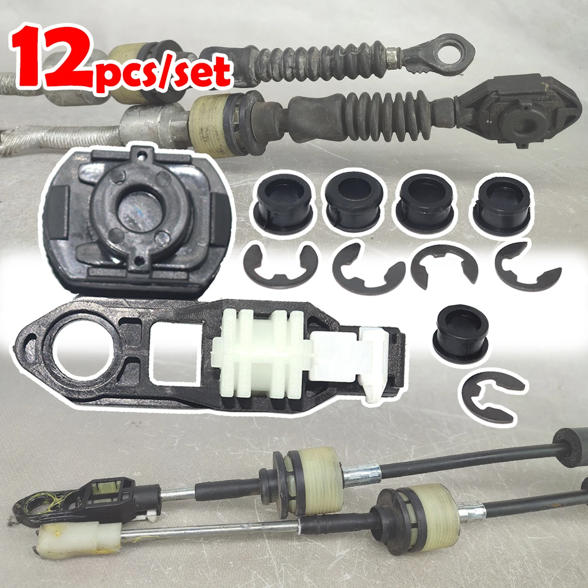 12X Gear shift cable linkage Lever End Connector Adapter Selector Grommet Sleeve For Suzuki Alto HA25/HA35 Mazda Carol 2009-2014 
12X Gear shift cable linkage Lever End Connector Adapter Selector Grommet Sleeve For Suzuki Alto HA25/HA35 Mazda Carol 2009-2014
