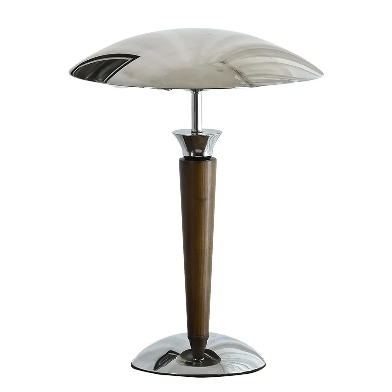 Nordic Wooden Table Lamp Chrome Shade Desk Light for Bedroom Study Living Room
Nordic Wooden Table Lamp Chrome Shade Desk Light for Bedroom Study Living Room