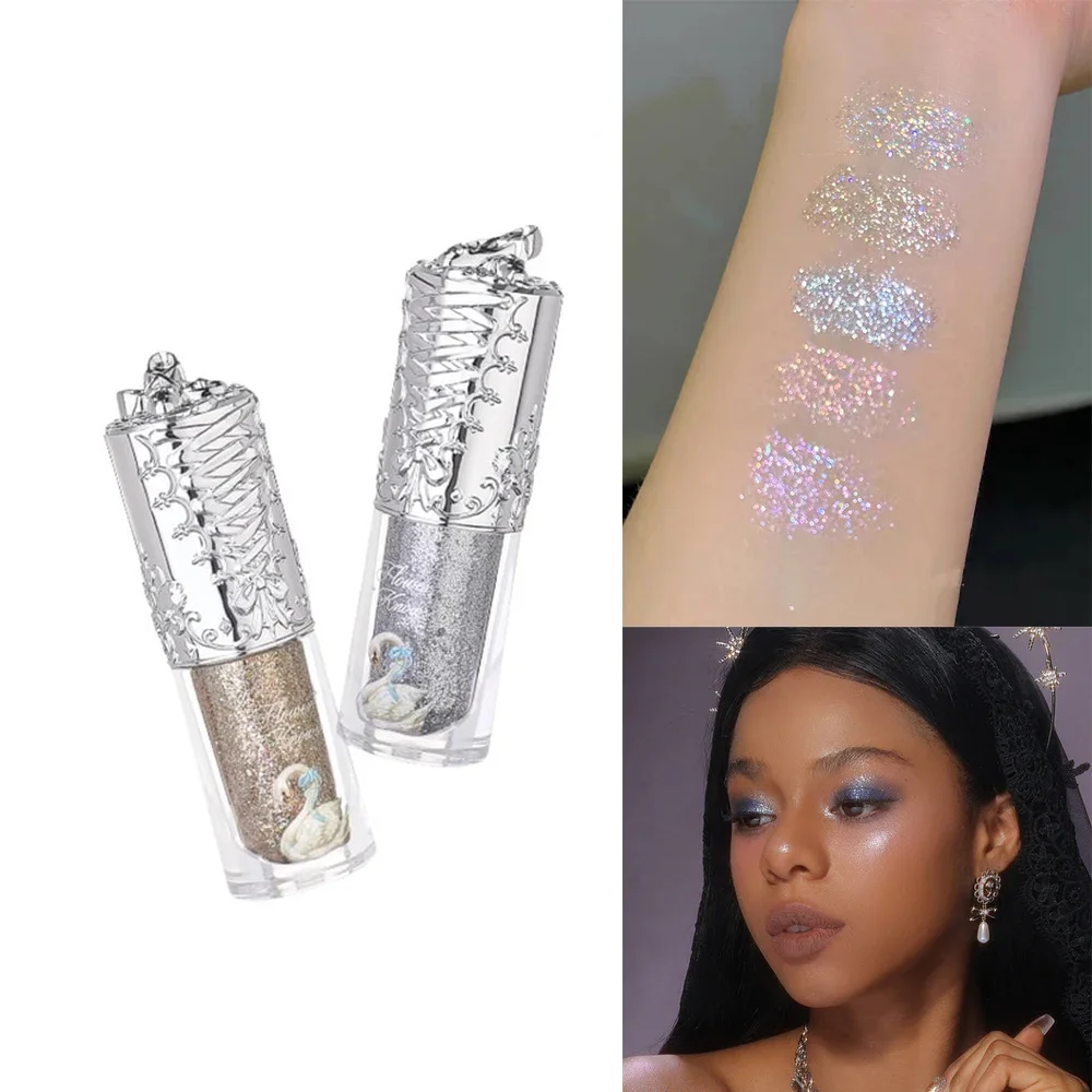 Flower Knows Swan Ballet Glitter Liquid Eyeshadow Long Lasting Shimmer Waterproof Quick Dry Metallic Eye Makeup for Women Girls
Flower Knows Swan Ballet Glitter Liquid Eyeshadow Long Lasting Shimmer Waterproof Quick Dry Metallic Eye Makeup for Women Girls