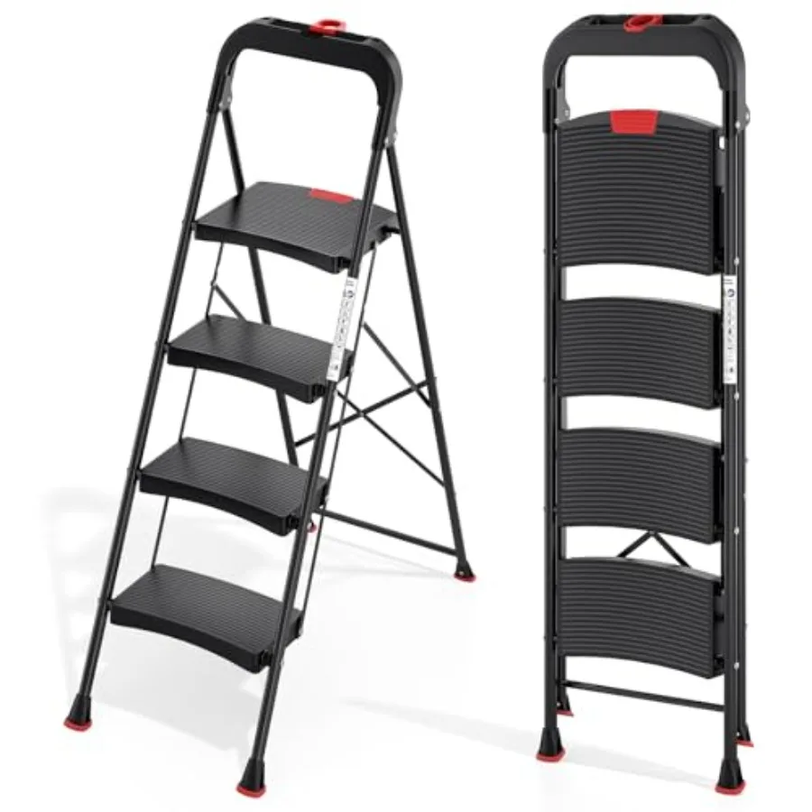 4 Step Ladder Heavy Duty Step Stool with Tool Tray and Anti-Slip Wide Pedal Portable Steel Folding Ladder for Home Kitchen 800
4 Step Ladder Heavy Duty Step Stool with Tool Tray and Anti-Slip Wide Pedal Portable Steel Folding Ladder for Home Kitchen 800