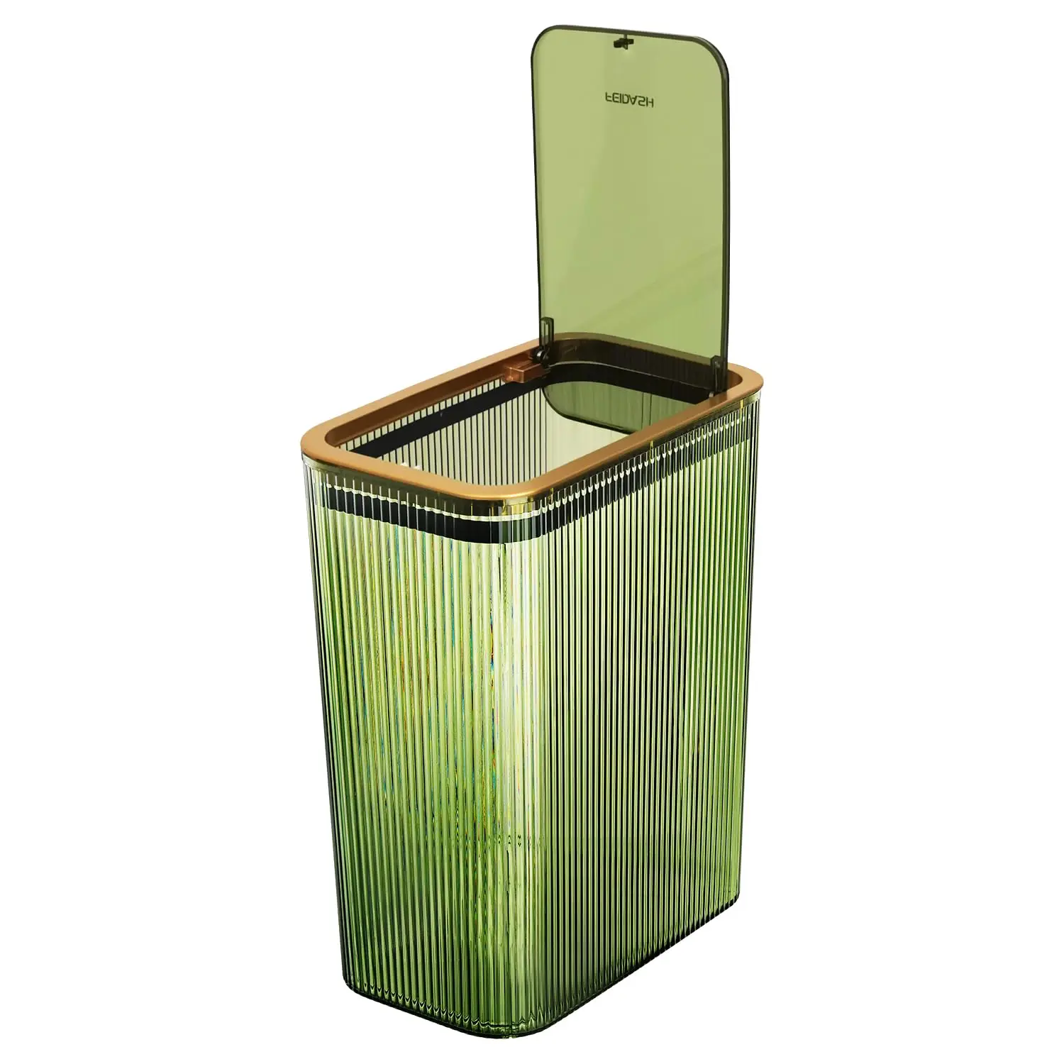 Clear Press-Top Trash Can, 2.6 Gallon Slim Waste Basket for Bathroom, Kitchen, Office
Clear Press-Top Trash Can, 2.6 Gallon Slim Waste Basket for Bathroom, Kitchen, Office