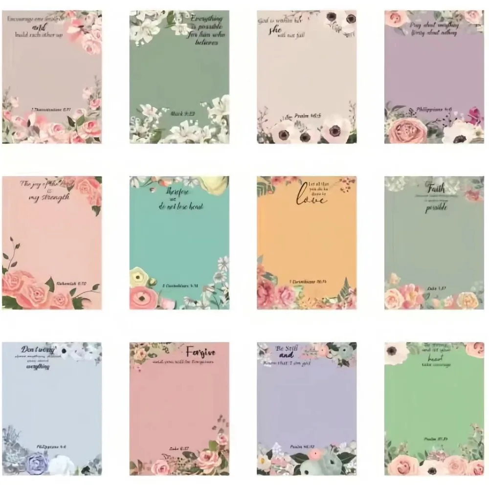 12Pcs Random Color Vintage Floral Sticky Notes Thickened 30 Sheets Self-Adhesive Sticky Notes Removable Square Memo Pad Student
12Pcs Random Color Vintage Floral Sticky Notes Thickened 30 Sheets Self-Adhesive Sticky Notes Removable Square Memo Pad Student