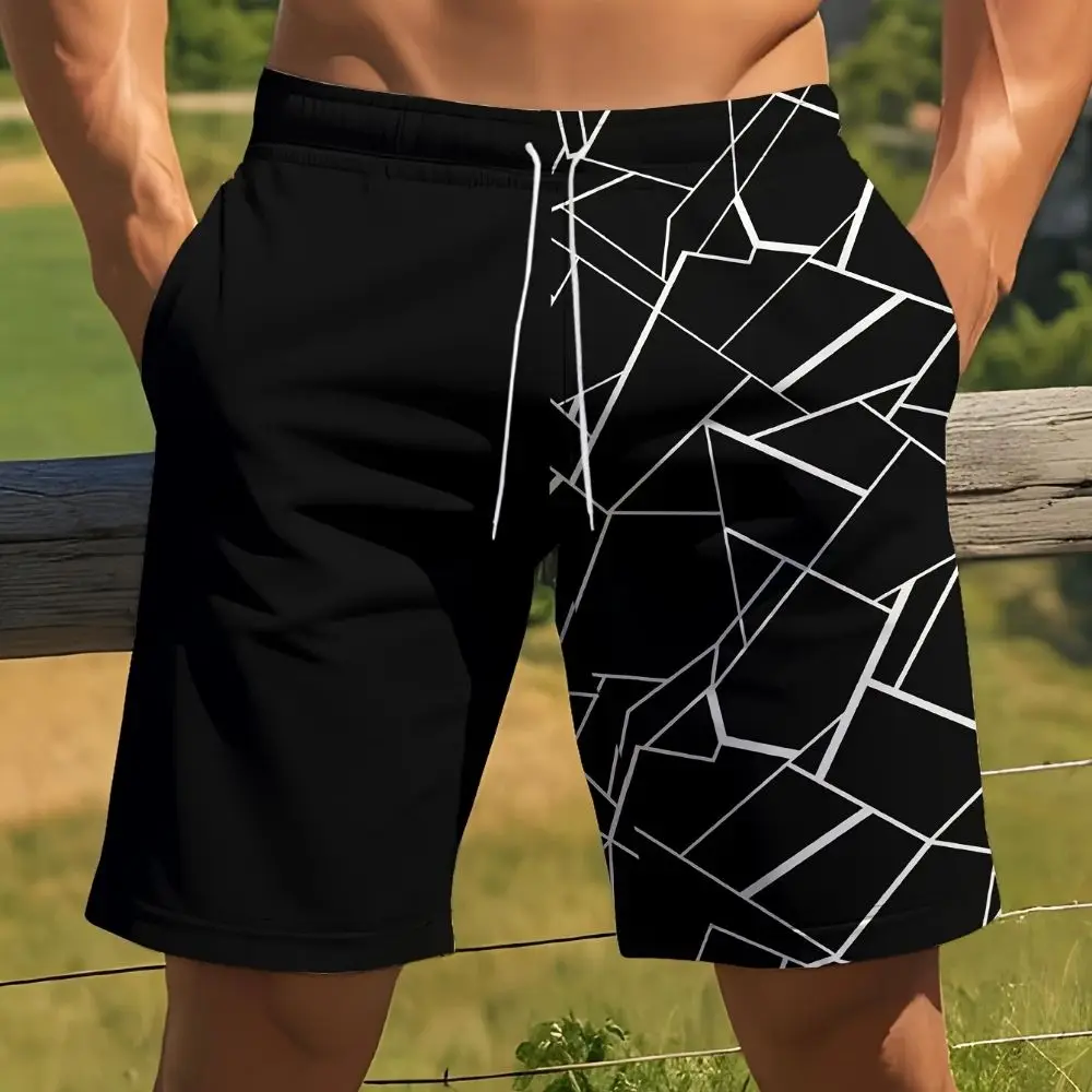 Мужские шорты с 3D гавайским принтом и регулируемыми шнурками для улицы, летние пляжные каникулы и фитнес с карманами
Мужские шорты с 3D гавайским принтом и регулируемыми шнурками для улицы, летние пляжные каникулы и фитнес с карманами