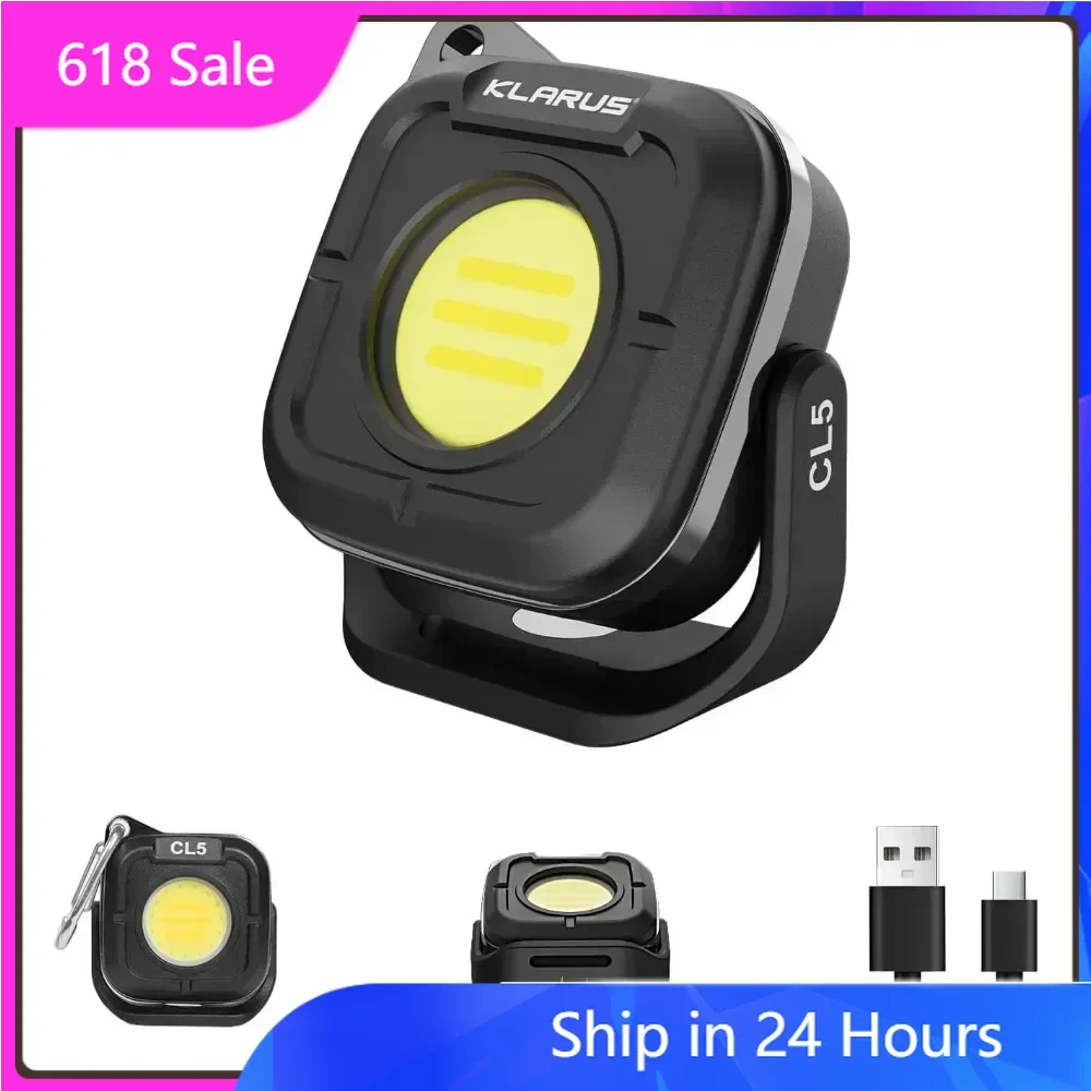 Klarus work light has 7 modes suitable for car maintenance, home and outdoor use, rechargeable COB work light with hook
Klarus work light has 7 modes suitable for car maintenance, home and outdoor use, rechargeable COB work light with hook