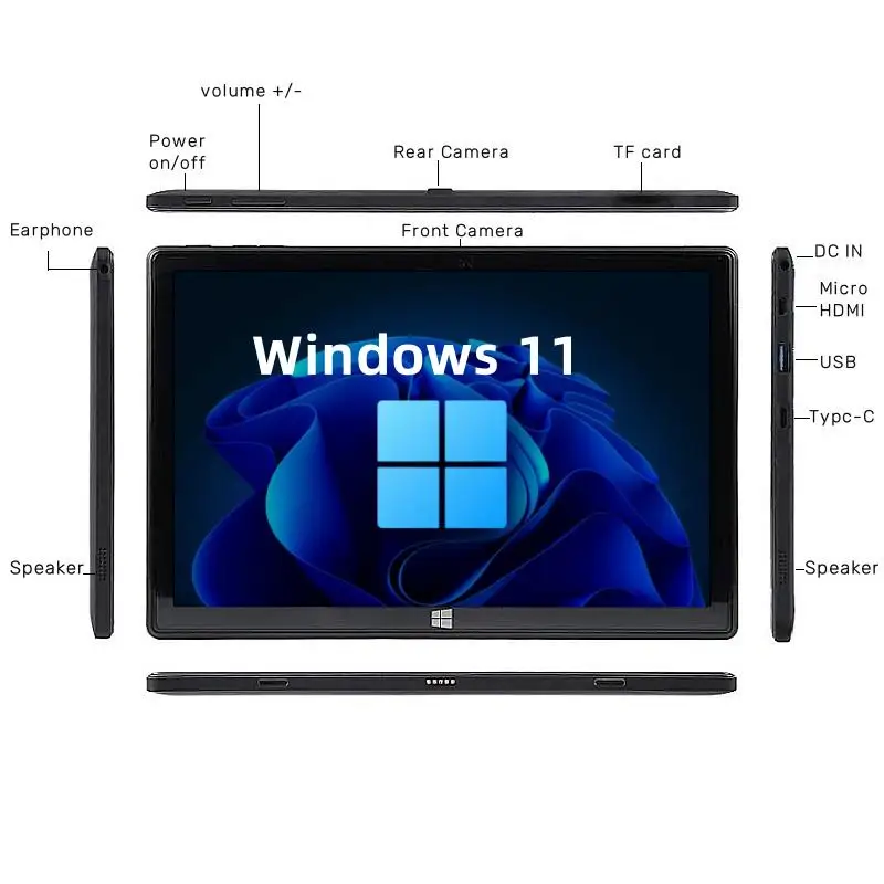 Intel Atom N3350 10,1-дюймовый планшет Windows 11, 64-битный четырехъядерный процессор, двойной камерой, 4 ГБ ОЗУ, 64 ГБ ПЗУ, 1920 x 1200 IPS, 1 * USB 3,0 порт Micro HDMI
Intel Atom N3350 10,1-дюймовый планшет Windows 11, 64-битный четырехъядерный процессор, двойной камерой, 4 ГБ ОЗУ, 64 ГБ ПЗУ, 1920 x 1200 IPS, 1 * USB 3,0 порт Micro HDMI