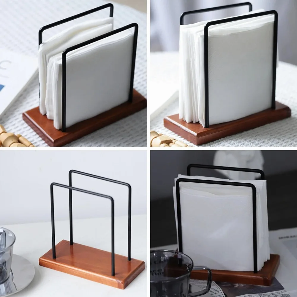 Metal Wire Wood Napkin Holder for Kitchen, Dining Table & Countertop Decor, Cocktail Paper Napkins Organizer
Metal Wire Wood Napkin Holder for Kitchen, Dining Table & Countertop Decor, Cocktail Paper Napkins Organizer