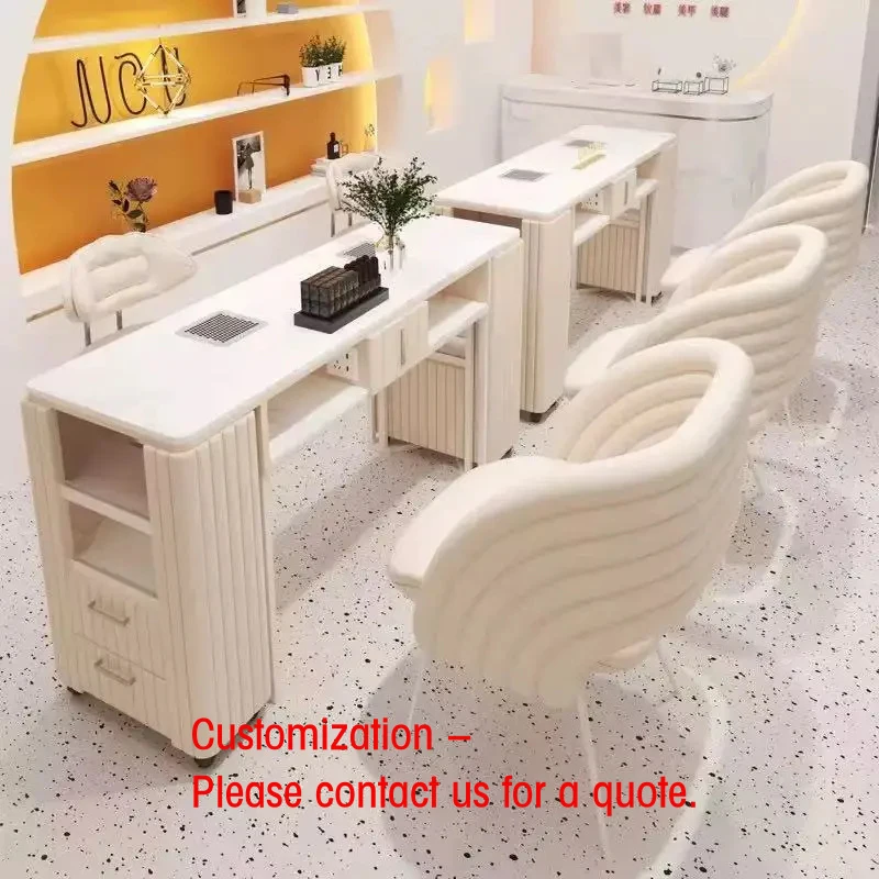 custom.Light Luxury Nail Bar Salon Manicure Table and Chair Set Stainless Steel Wood Marble Mall Application
custom.Light Luxury Nail Bar Salon Manicure Table and Chair Set Stainless Steel Wood Marble Mall Application