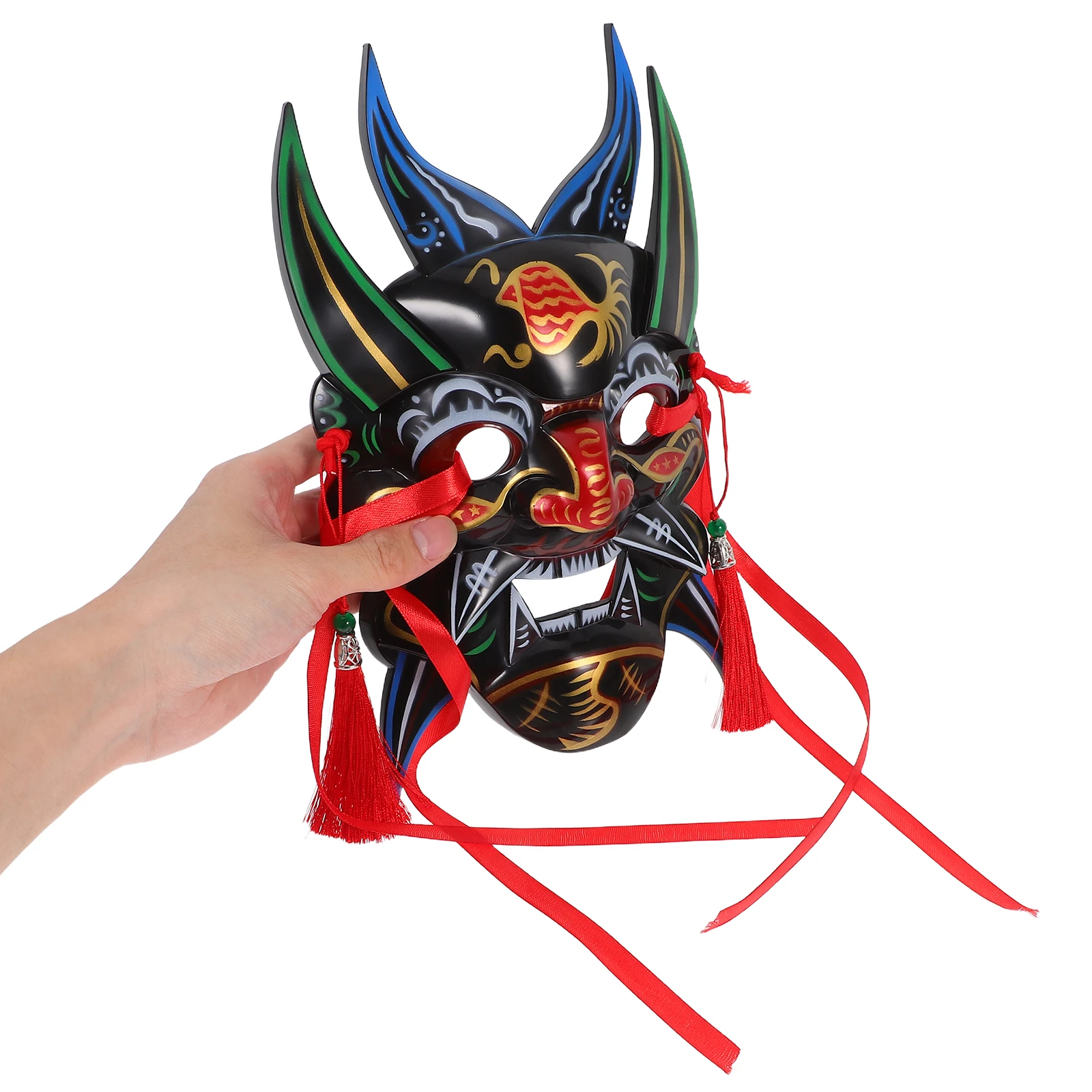 Vibrant Handpainted Temple Fair Mask Lightweight Comfortable Decorative Carnival Mask For Parties Cosplay And Wall Hanging Decor
Vibrant Handpainted Temple Fair Mask Lightweight Comfortable Decorative Carnival Mask For Parties Cosplay And Wall Hanging Decor