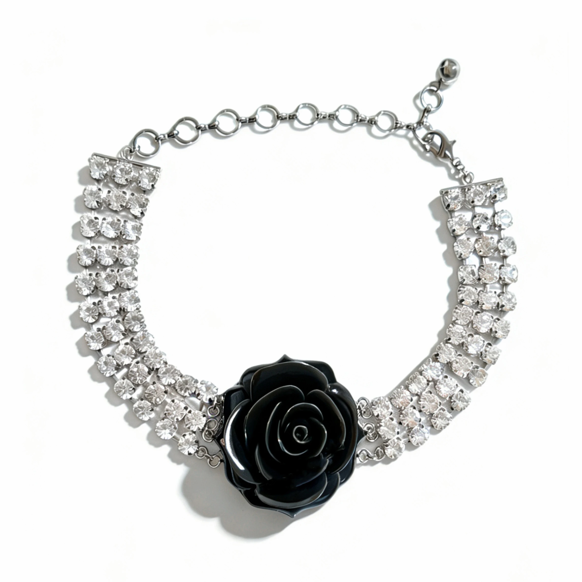 Fashion Top Quality Rose Crystal Necklace Woman Europe America Designer Jewelry
Fashion Top Quality Rose Crystal Necklace Woman Europe America Designer Jewelry