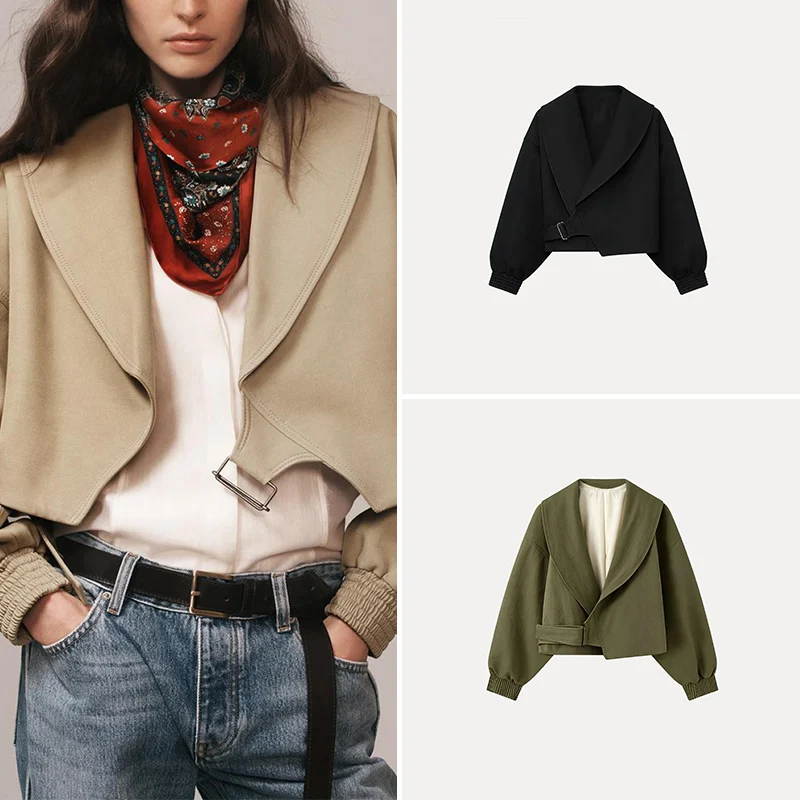 Women's Fashionable Summer 2026 Short Casual Commute Long Sleeve Turn-down Collar Coat Standard Fit Decorative Button Detail
Women's Fashionable Summer 2026 Short Casual Commute Long Sleeve Turn-down Collar Coat Standard Fit Decorative Button Detail