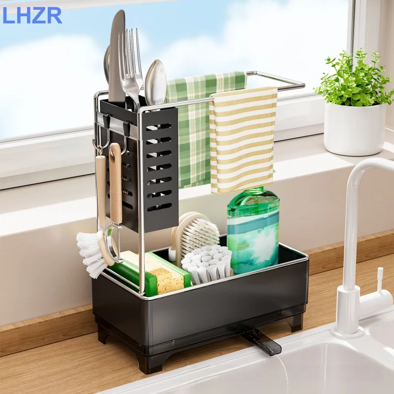Kitchen sink storage rack large capacity ventilated multi layer drain storage rack for sink countertop for easy storage
Kitchen sink storage rack large capacity ventilated multi layer drain storage rack for sink countertop for easy storage