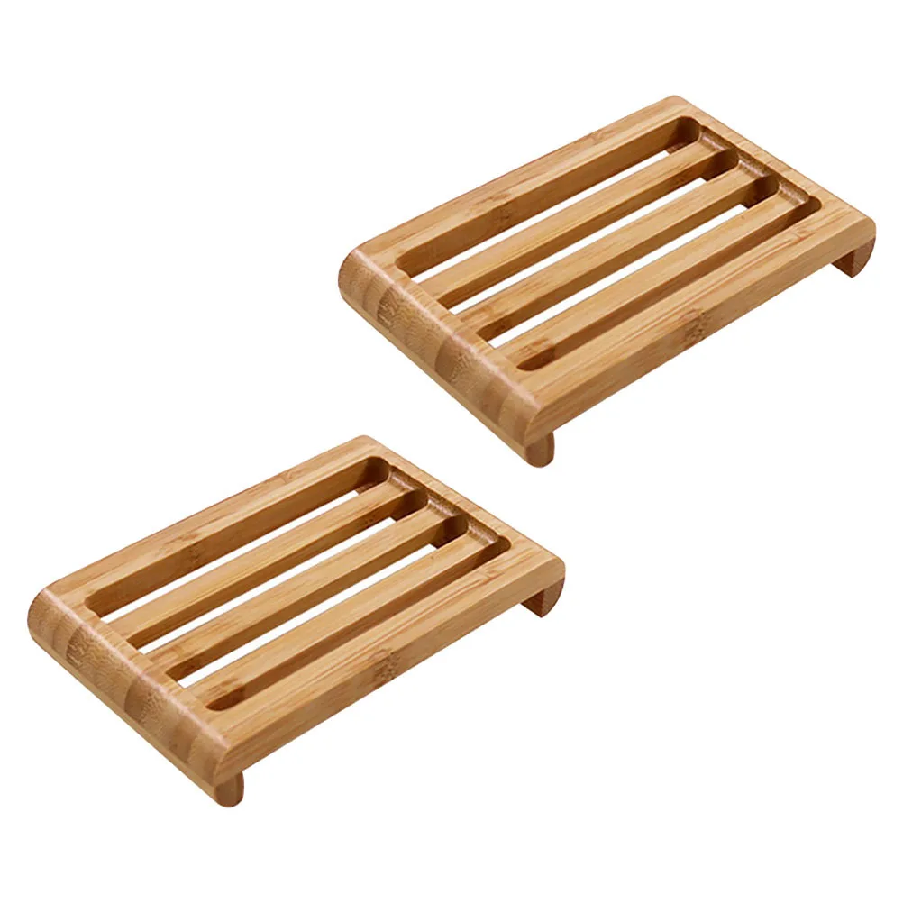 2Pcs Sturdy Bamboo Soap Dish Wood Texture Quick-Dry Functionality Bathroom Soap Holder Draining Tray for Home
2Pcs Sturdy Bamboo Soap Dish Wood Texture Quick-Dry Functionality Bathroom Soap Holder Draining Tray for Home