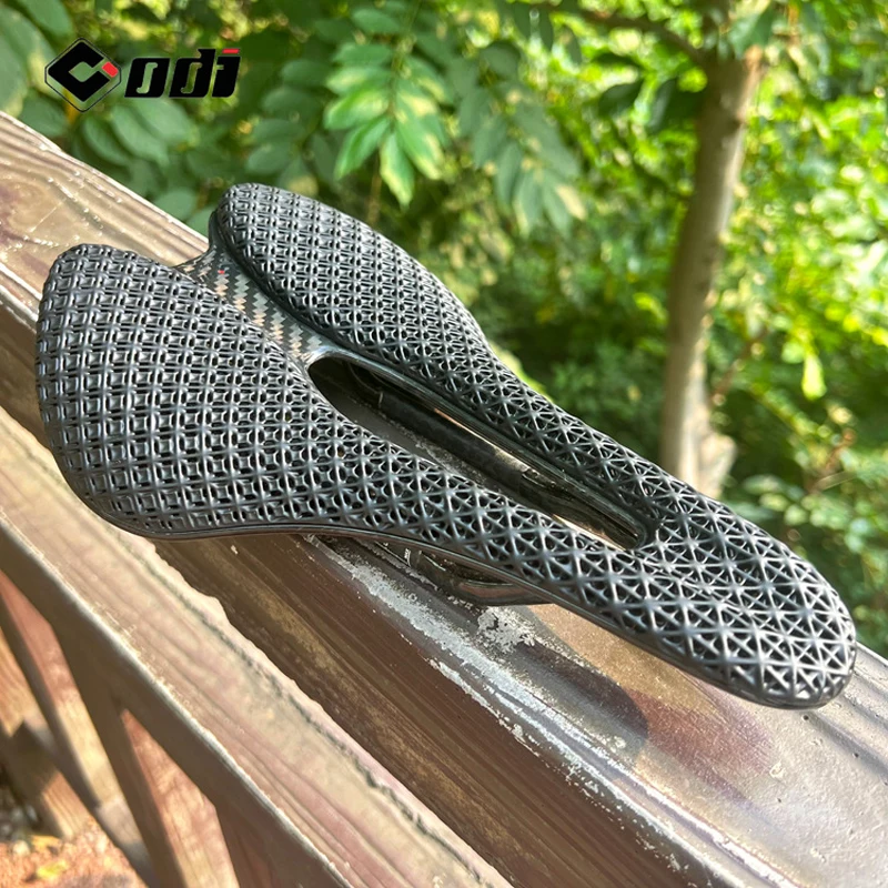 ODI Carbon Fiber 3D Printing Bike Saddle Ultra-Light and Breathable Hollow Honeycomb Cushion Soft Seat for Racing/Road Bike/MTB
ODI Carbon Fiber 3D Printing Bike Saddle Ultra-Light and Breathable Hollow Honeycomb Cushion Soft Seat for Racing/Road Bike/MTB
