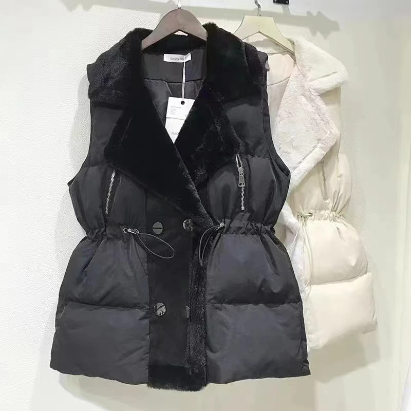 Autumn Winter New Sle Women's Ultra Slim Cotton Leather Fur Inteated Vest Middle Length Pure Color Commute Sle Button D...
Autumn Winter New Sle Women's Ultra Slim Cotton Leather Fur Inteated Vest Middle Length Pure Color Commute Sle Button D...