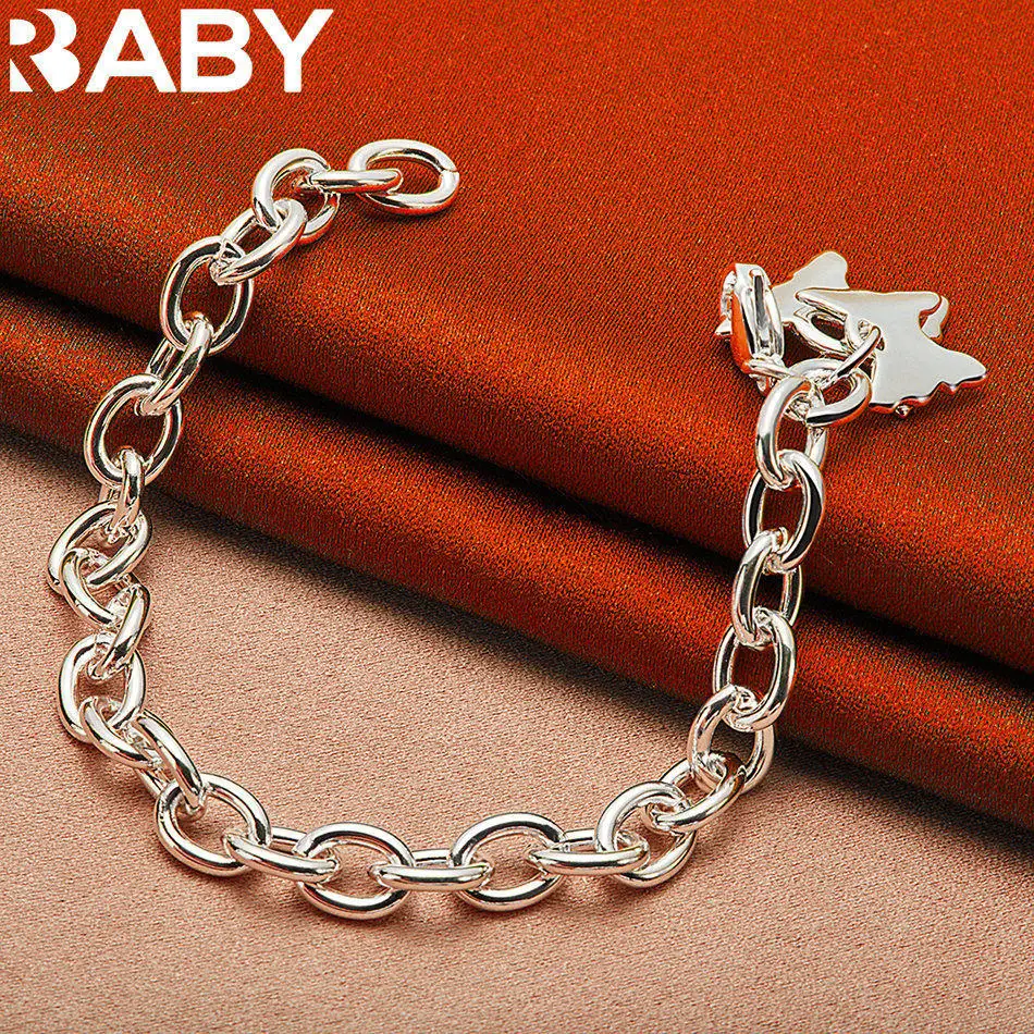 URBABY 925 Sterling Silver Butterflies Chain Bracelet For Women Fashion Jewelry Grace Charm Party Birthday Gifts Accessories
URBABY 925 Sterling Silver Butterflies Chain Bracelet For Women Fashion Jewelry Grace Charm Party Birthday Gifts Accessories
