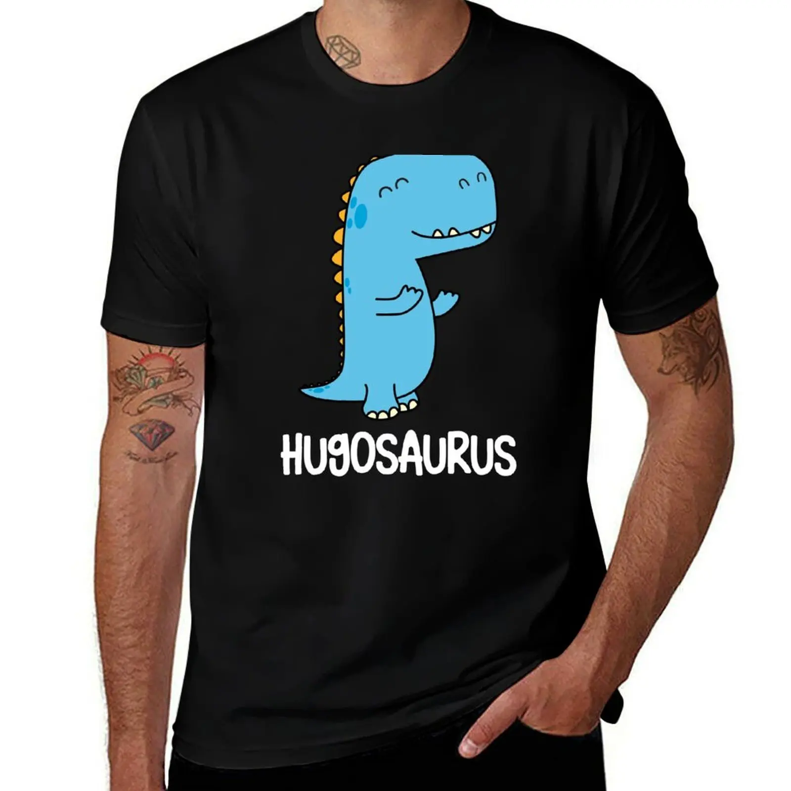 Hugosaurus cute hug dino (on dark colors) T-Shirt t shirt personalised man t shirt graphic funny t shirts dark humor T-Shirt
Hugosaurus cute hug dino (on dark colors) T-Shirt t shirt personalised man t shirt graphic funny t shirts dark humor T-Shirt