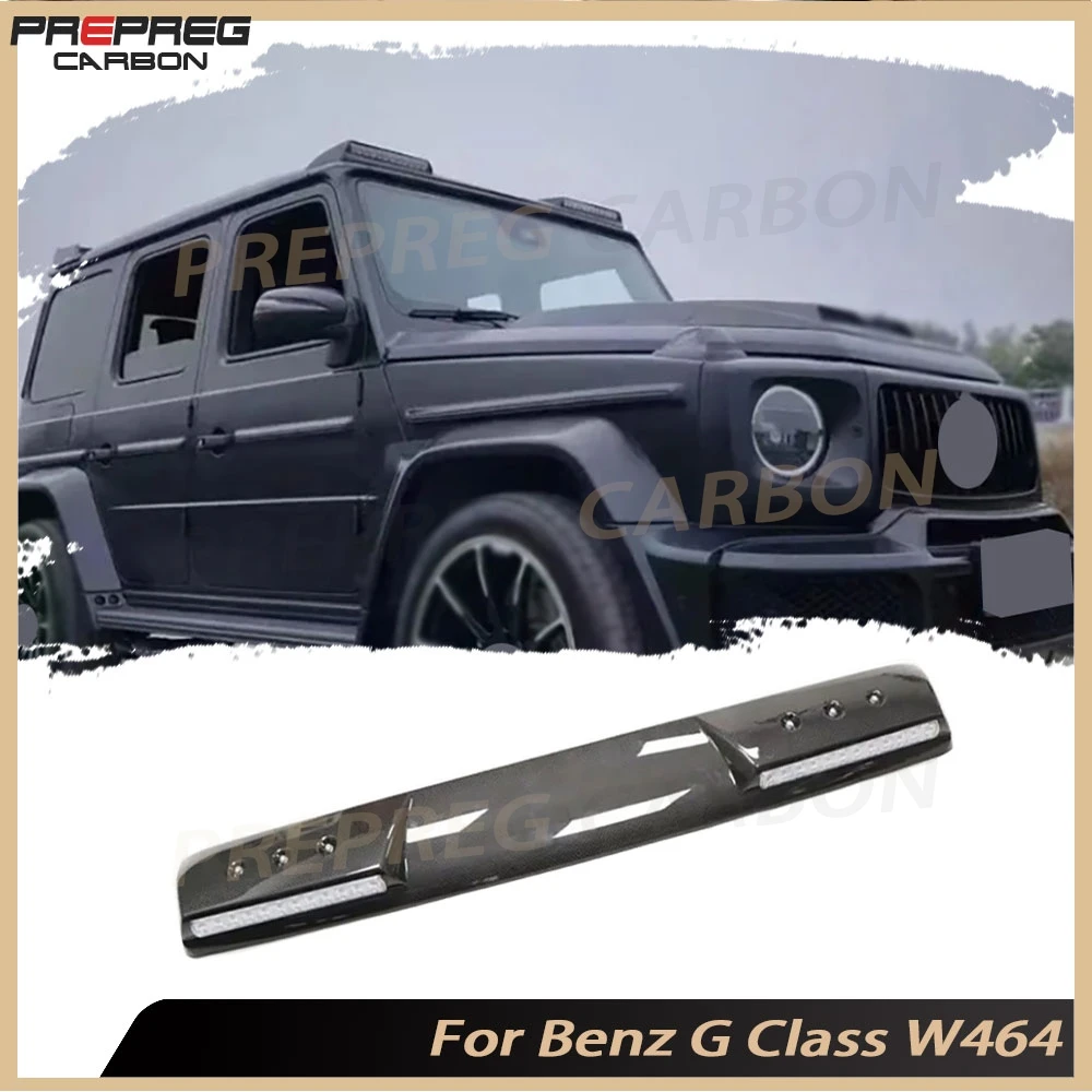 Carbon Fiber Car Front Roof Spoiler Wing With LED for Benz G Class W464 G350 G400 G500 G63 G65 2019-2022 FRP
Carbon Fiber Car Front Roof Spoiler Wing With LED for Benz G Class W464 G350 G400 G500 G63 G65 2019-2022 FRP