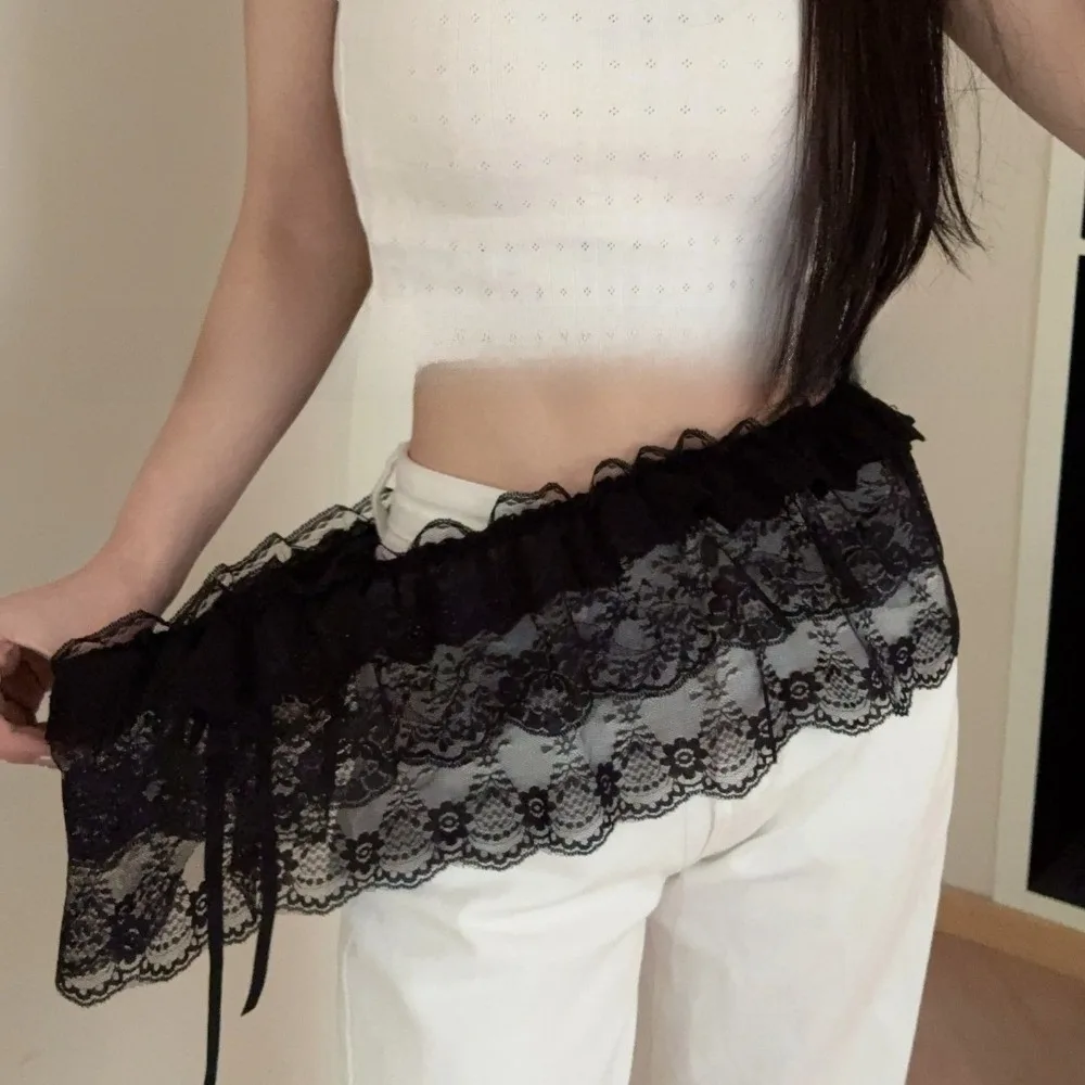 Elegant Y2k Lace Mini Skirt Short Korean Style Gauze Skirt Lolita High Waist Ruffled Edge Skirt Girl
Elegant Y2k Lace Mini Skirt Short Korean Style Gauze Skirt Lolita High Waist Ruffled Edge Skirt Girl