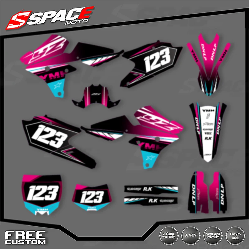 SPACE пользовательская мотоциклетная графическая фоновая наклейка для YAMAHA 14-18 YZF250, 15-19YZF250X WRF250, 14-17 YZF450, наборы наклеек 008 
SPACE пользовательская мотоциклетная графическая фоновая наклейка для YAMAHA 14-18 YZF250, 15-19YZF250X WRF250, 14-17 YZF450, наборы наклеек 008