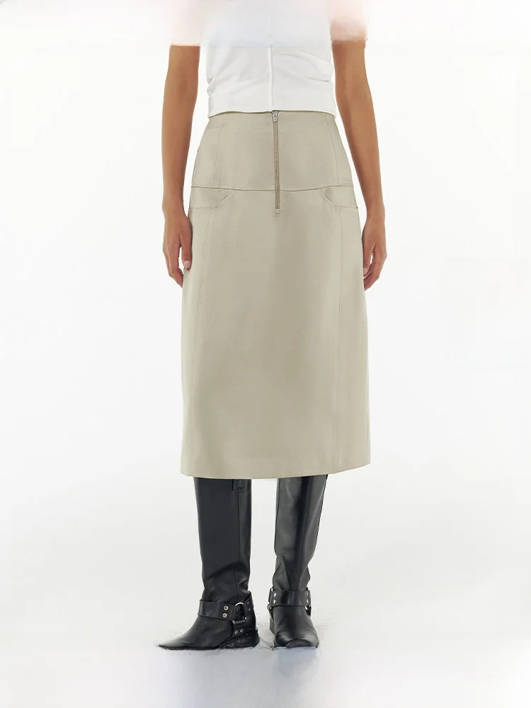 FAE Original Design Spring Collection A-Line Skirt with Pocket Simple Style Casual Polyester Long Skirt for Women
FAE Original Design Spring Collection A-Line Skirt with Pocket Simple Style Casual Polyester Long Skirt for Women