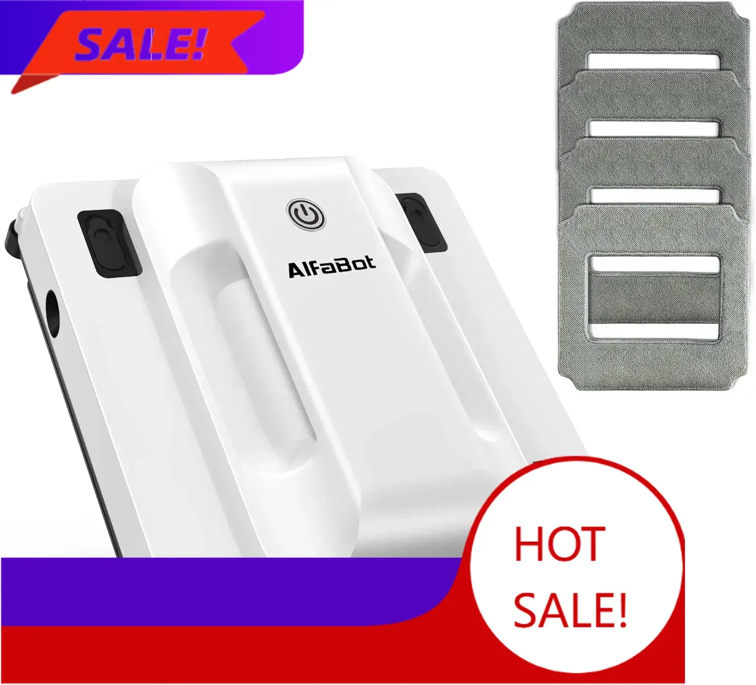 BestsellerBestsellerWindow Cleaning Robot, Dual Nozzles with Ultrasonic Spray, 5000Pa Window Cleaner Robot with Edge Detection,
BestsellerBestsellerWindow Cleaning Robot, Dual Nozzles with Ultrasonic Spray, 5000Pa Window Cleaner Robot with Edge Detection,