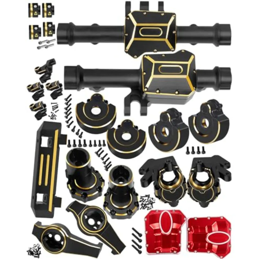 RC Upgrades for 1/10 TRX4ARRCat: Brass Front Rear Portal Axles Red Diff Covers Black Housing Caster Blocks C-Hub Carrier Hex Hu
RC Upgrades for 1/10 TRX4ARRCat: Brass Front Rear Portal Axles Red Diff Covers Black Housing Caster Blocks C-Hub Carrier Hex Hu