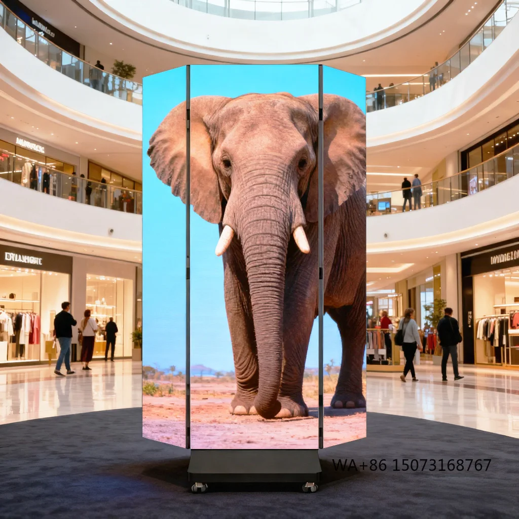 Indoor Tri Folding Movable Poster Led Advertising Screen Vertical Toten Mobile Led Advertising Machine Led Display
Indoor Tri Folding Movable Poster Led Advertising Screen Vertical Toten Mobile Led Advertising Machine Led Display
