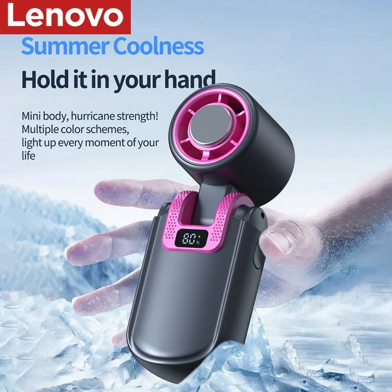 Lenovo Mini Turbo Fan Portable Handheld High Speed USB Rechargeable Cooling Fan 100 Speed Levels Brushless Motor Outdoor Travel
Lenovo Mini Turbo Fan Portable Handheld High Speed USB Rechargeable Cooling Fan 100 Speed Levels Brushless Motor Outdoor Travel