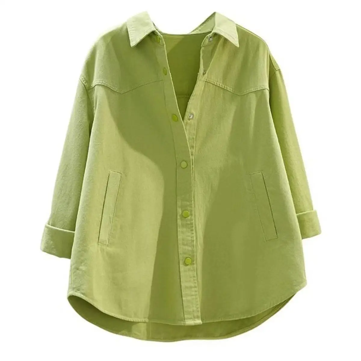 2026 Fashion Casual New Women's Shirt Spring Autumn Solid Jacket Long Sleeved Loose Shirt Cardigan Female Layered Tops
2026 Fashion Casual New Women's Shirt Spring Autumn Solid Jacket Long Sleeved Loose Shirt Cardigan Female Layered Tops
