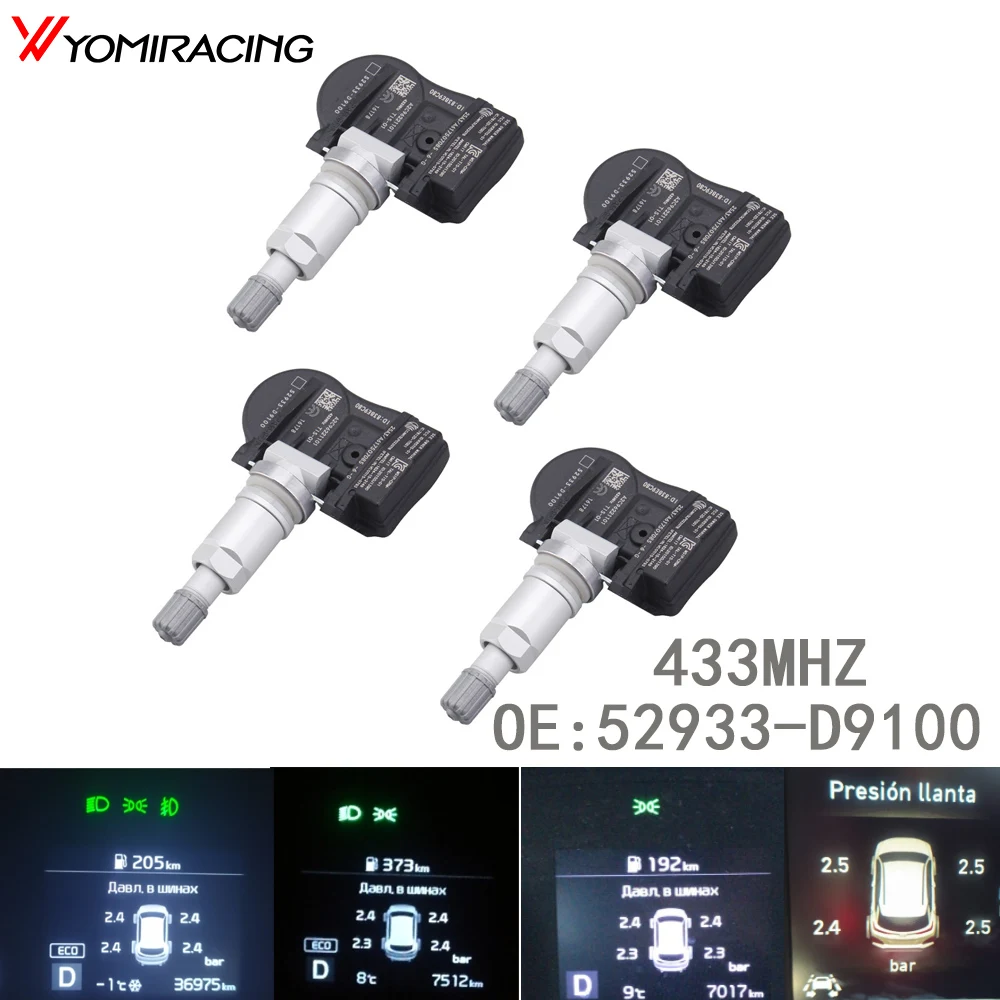 4pcs 52933-D9100 52933D9100 433Mhz Tire Pressure Sensor TPMS For Kia Sportage 2019 2020 2021 NIRO OPTIMA For HYUNDAI ELANTRA
4pcs 52933-D9100 52933D9100 433Mhz Tire Pressure Sensor TPMS For Kia Sportage 2019 2020 2021 NIRO OPTIMA For HYUNDAI ELANTRA